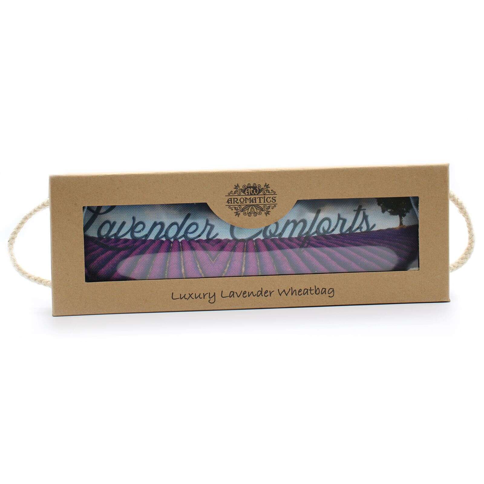 Luksusowa torba na pszenicę lawendową w pudełku - Lavender Comforts
