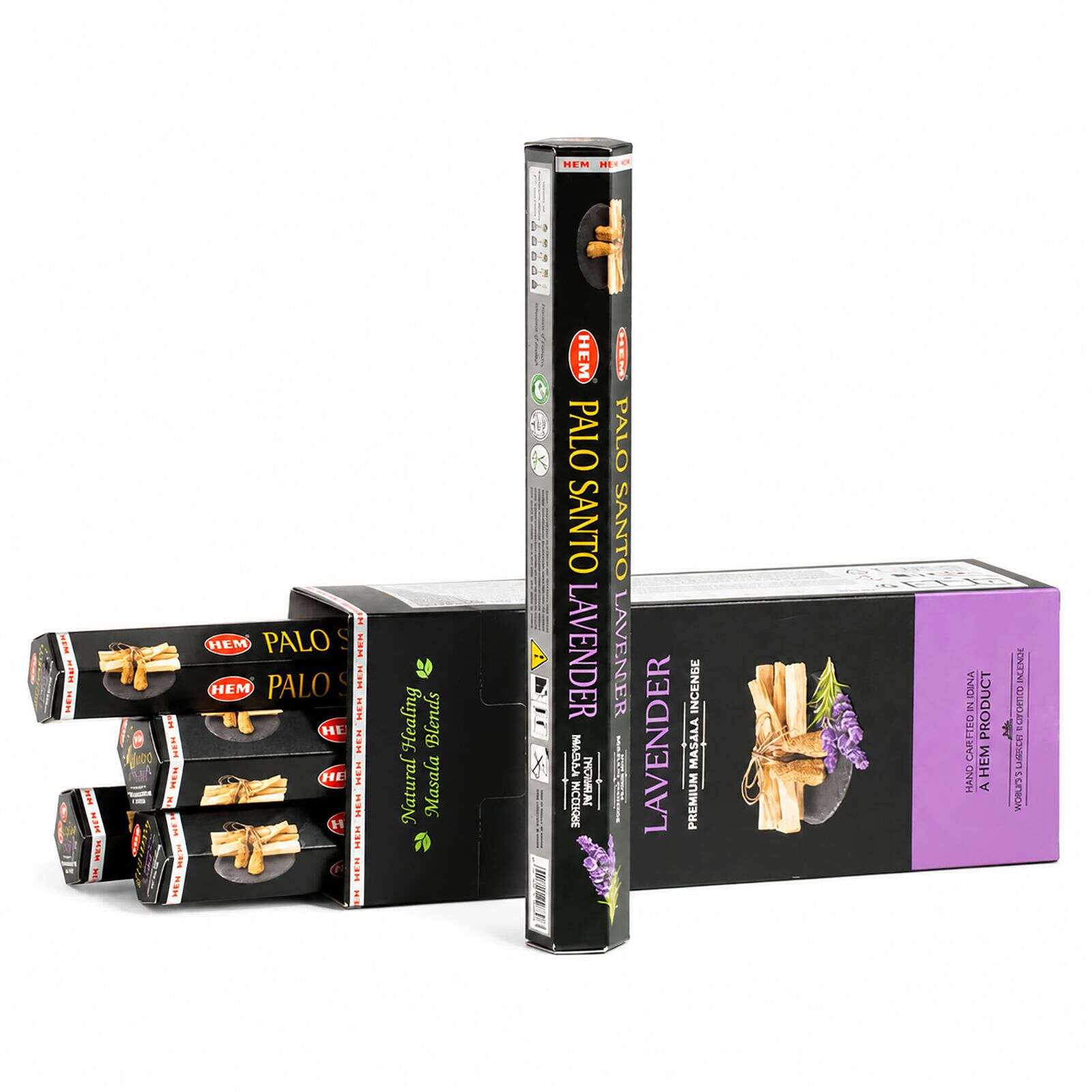 Kadzidełka sześciokątne HEM — Palo Santo Masala Lavender - Image 2