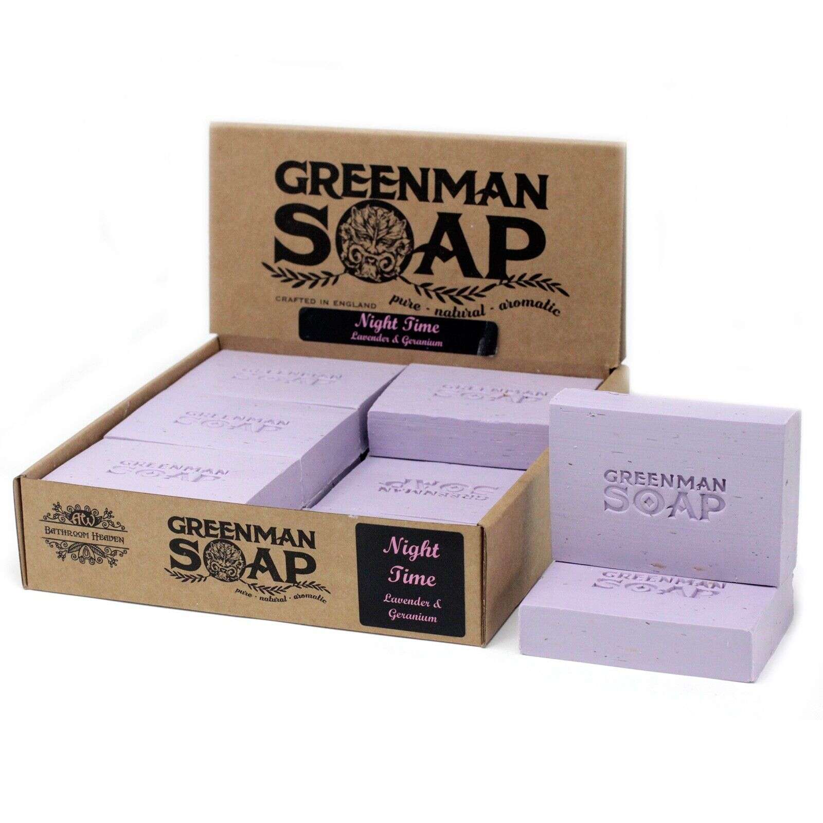 Greenman Night Time Mydło z Geranium i Lawendą 100g - Image 3