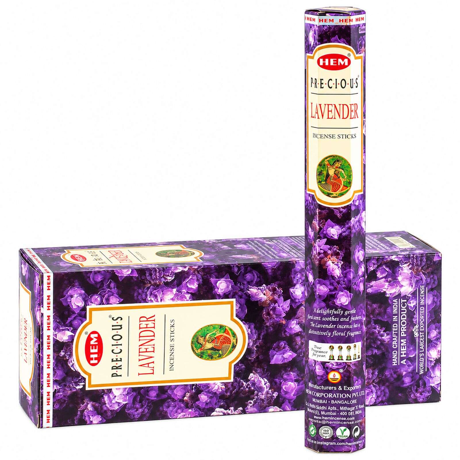 Kadzidełka sześciokątne HEM — Precious Lavender - obrazek 2